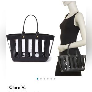 NWT - Leather and PVC handbag from Clare V.